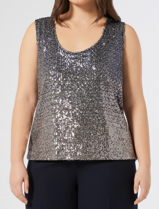 Top in paillettes sfumate