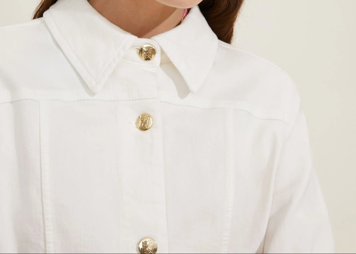 Giacca in gabardine stretch