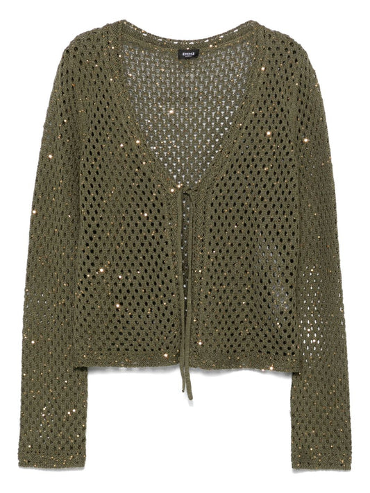 Cardigan con paillettes